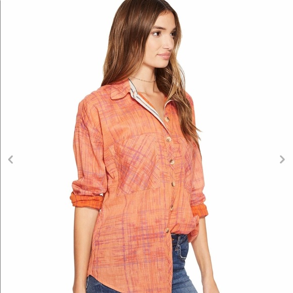 Free People Shore Vibes Button Down Shirt - Picture 3 of 16